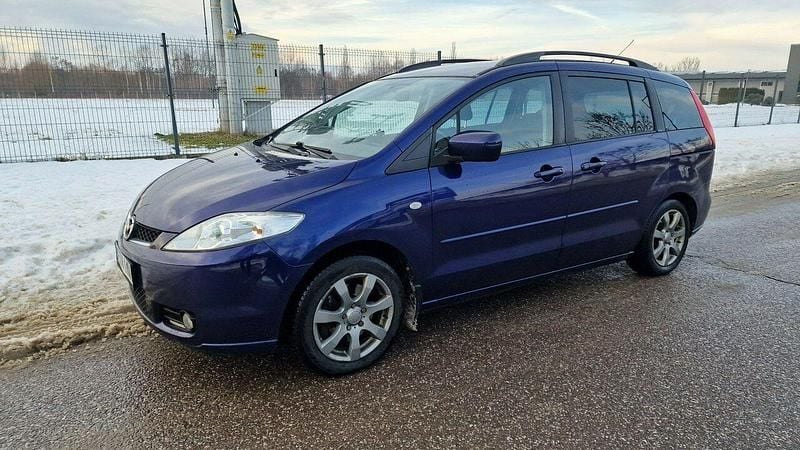Niebieski Używany 2007 Mazda 5 Minivan | 7300 zł (Uczciwa cena) - Obraz 1/4