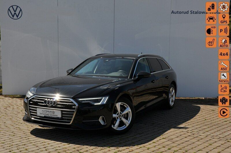 Czarny Używany 2022 Audi A6 Ambiente Kombi | 144 900 zł (Drogi) - Obraz 1/4
