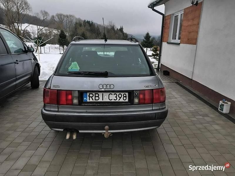 Szary Używany 1995 Audi 80 Kombi | 2700 zł - Obraz 1/4