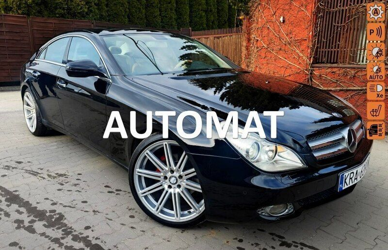 Czarny (metalik) Używany 2008 Mercedes CLS320 Sedan/Limuzyna | 44 900 zł - Obraz 1/4