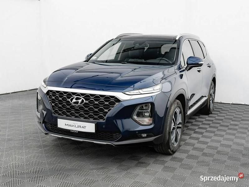 Niebieski (metalik) Używany 2020 Hyundai Santa Fe SUV | 128 800 zł (Dość drogi) - Obraz 1/4