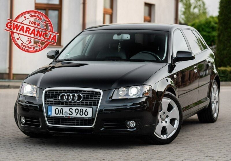 Czarny Używany 2007 Audi A3 S-line plus Hatchback | 22 700 zł (Uczciwa cena) - Obraz 1/4