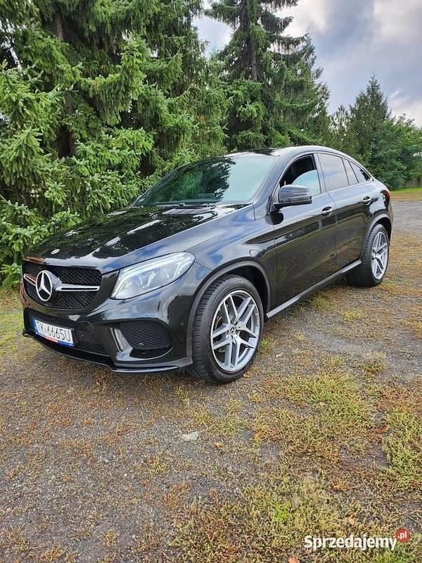Czarny Używany 2018 Mercedes 350 AMG Coupe | 82 900 zł - Obraz 1/4