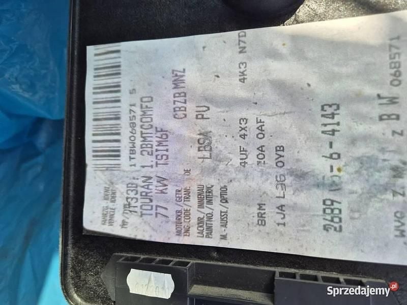 Używany VW Touran 105 KM (77 kW) 2011 Biały Minivan