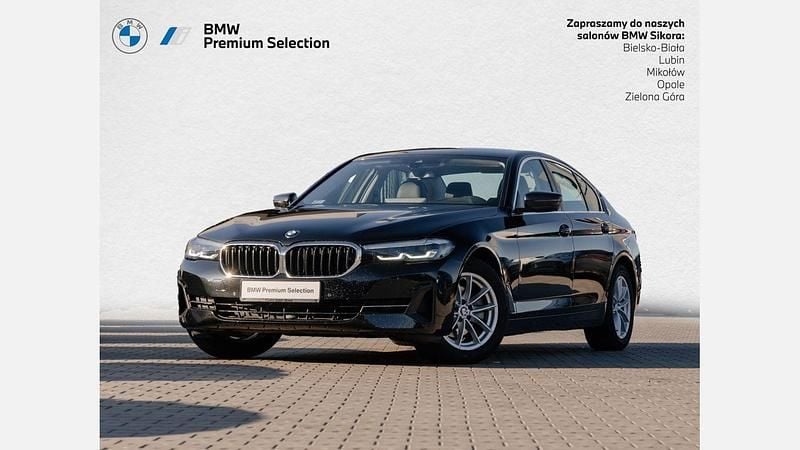 Black sapphire metallic metalizowany Używany 2021 BMW 518 Sedan/Limuzyna | 129 900 zł (Uczciwa cena) - Obraz 1/3