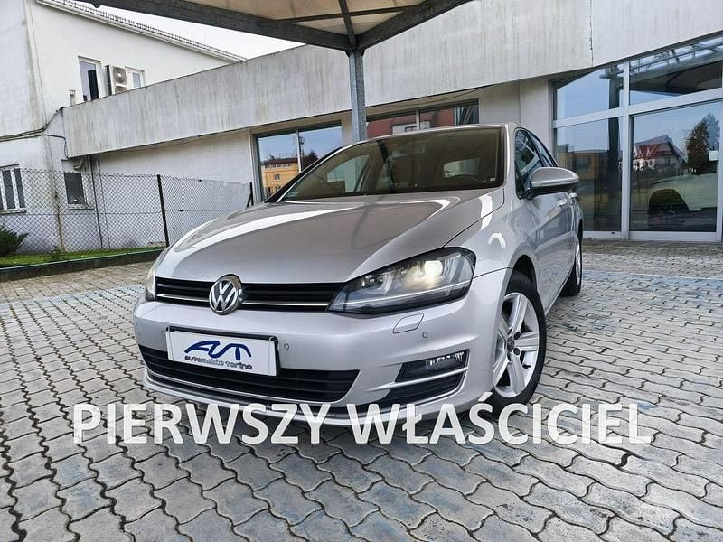 Srebrny (metalik) Używany 2014 VW Golf VII Highline Hatchback | 37 500 zł (Dobra cena) - Obraz 1/4