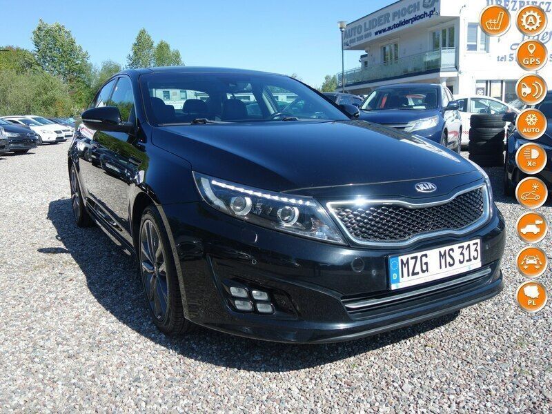 Czarny Używany 2014 Kia Optima 2 Sedan/Limuzyna | 44 500 zł (Dobra cena) - Obraz 1/4
