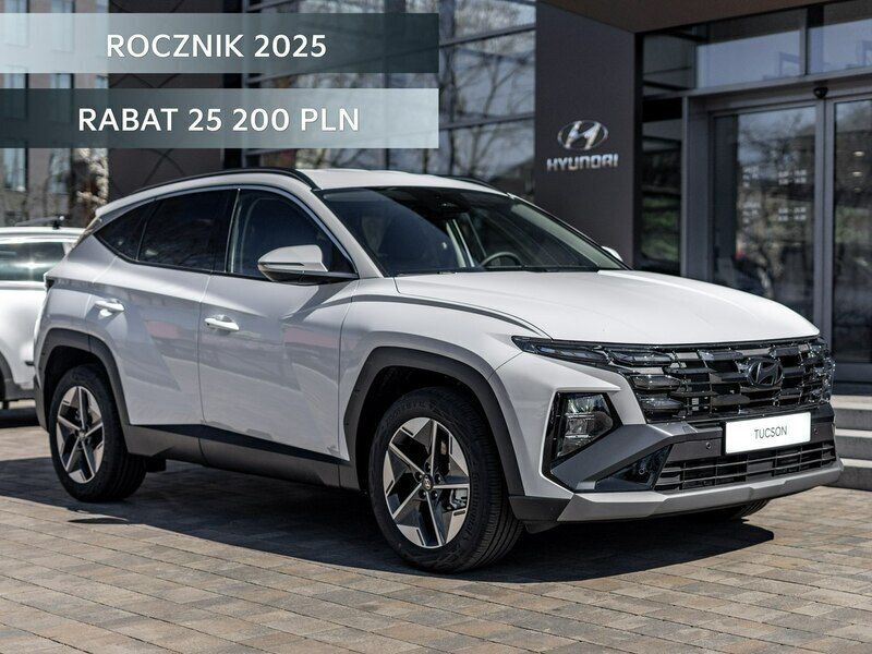 Biały (metalik) Nowe 2025 Hyundai Tucson SUV | 143 100 zł (Super Cena) - Obraz 1/4