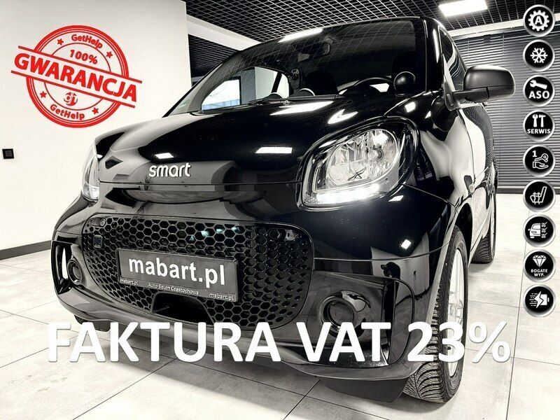 Czarny (metalik) Używany 2021 Smart ForTwo Electric Drive Coupe | 42 500 zł - Obraz 1/4