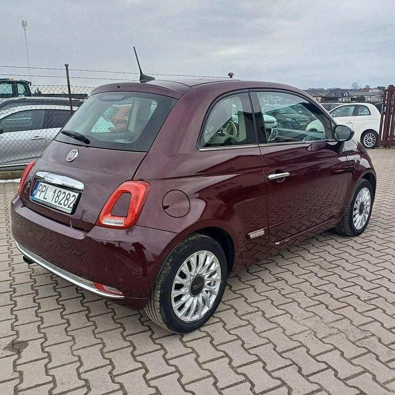 Używany Fiat 500 70 KM (51 kW) 2015 Wiśniowy Hatchback