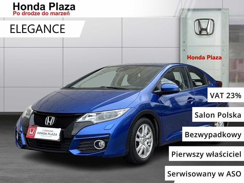 Brilliant sporty blu Używany 2015 Honda Civic Elegance | 44 900 zł (Uczciwa cena) - Obraz 1/4