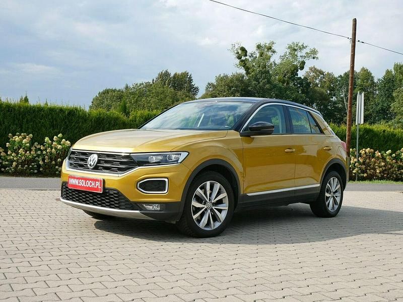 Żółtozłoty Używany 2018 VW T-Roc SUV | 73 900 zł (Uczciwa cena) - Obraz 1/4