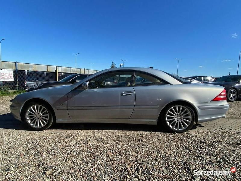 Niebieski Używany 2001 Mercedes CL500 Coupe | 39 999 zł - Obraz 1/4