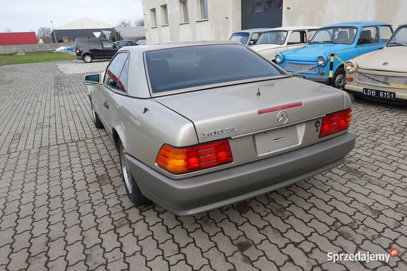 Używany Mercedes SL500 1991 Srebrny Kabriolet