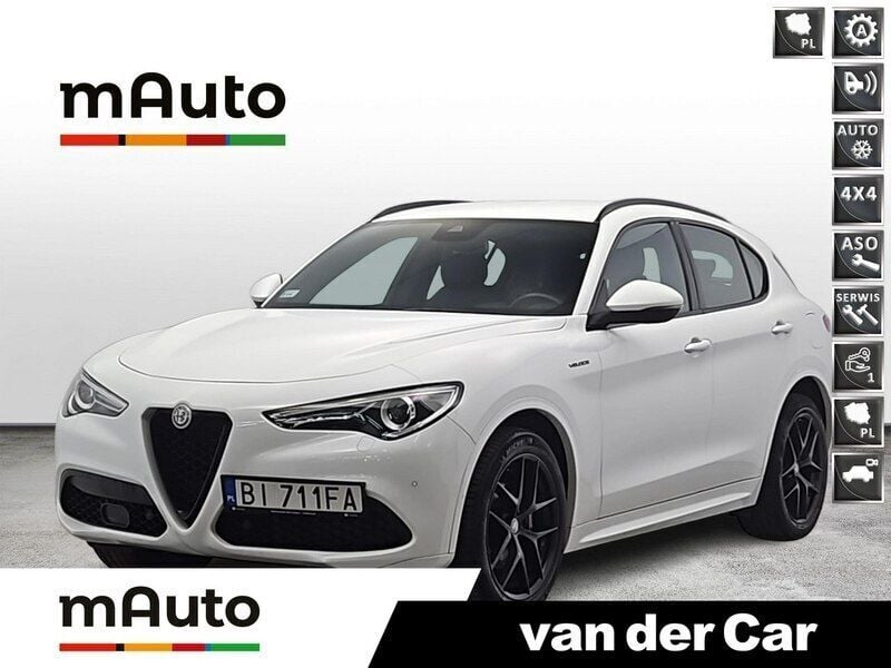 Biały Używany 2021 Alfa Romeo Stelvio Veloce SUV | 169 900 zł (Drogi) - Obraz 1/4