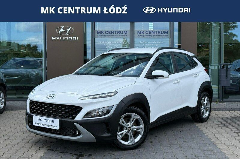 Biały Używany 2021 Hyundai Kona Comfort SUV | 86 900 zł (Dobra cena) - Obraz 1/4