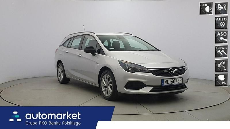Srebrny Używany 2021 Opel Astra Edition Kombi | 49 850 zł (Uczciwa cena) - Obraz 1/4