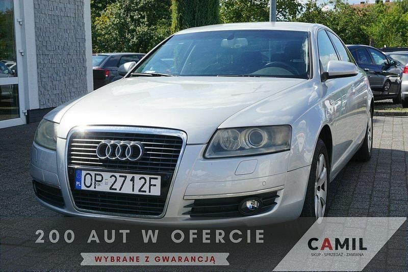 Srebrny Używany 2006 Audi A6 Sedan/Limuzyna | 10 900 zł (Dobra cena) - Obraz 1/4