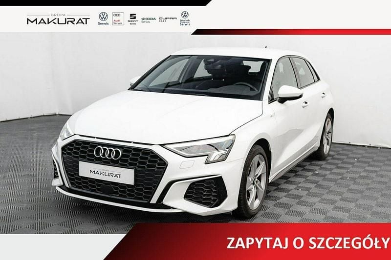 Używany Audi A3 S-Line 150 KM (110 kW) 2023 Biały Sedan/Limuzyna