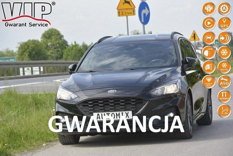 Czarny Używany 2019 Ford Focus ST-Line Kombi | 55 300 zł (Uczciwa cena) - Obraz 1/4