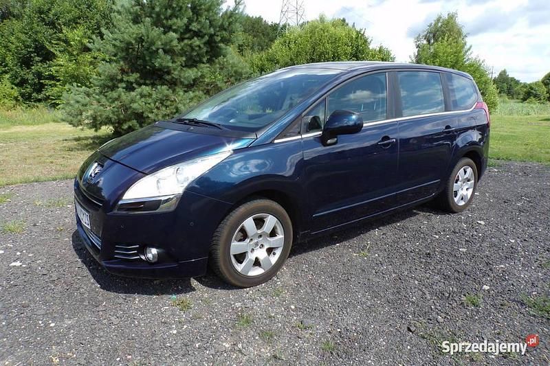 Niebieski Używany 2010 Peugeot 5008 Minivan | 25 500 zł (Dość drogi) - Obraz 1/4