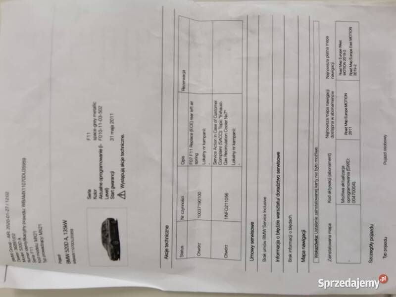 Szary Używany 2011 BMW 520 Sport Line Sedan/Limuzyna | 47 000 zł (Uczciwa cena) - Obraz 1/4