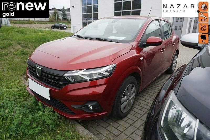 Bordowy Używany 2021 Dacia Sandero Comfort Hatchback | 49 900 zł (Drogi) - Obraz 1/4