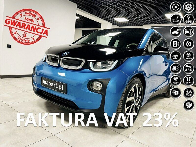 Niebieski (metalik) Używany 2017 BMW i3 Hatchback | 59 000 zł - Obraz 1/4