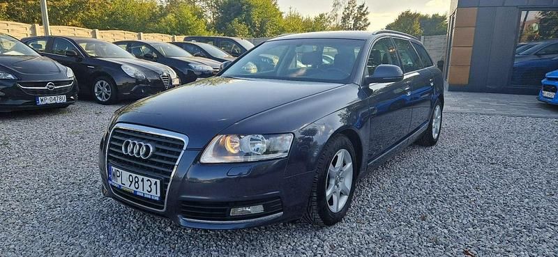 Niebieski ciemny (metalik) Używany 2010 Audi A6 Kombi | 21 900 zł (Dobra cena) - Obraz 1/4