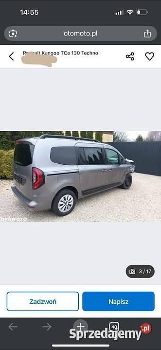 Szary Używany 2025 Renault Kangoo Minivan | 49 900 zł - Obraz 1/4