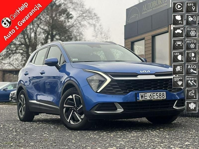 Niebieski ciemny (metalik) Używany 2022 Kia Sportage SUV | 68 000 zł (Dobra cena) - Obraz 1/3