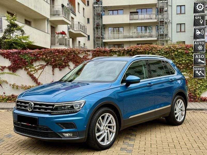 Niebieski Używany 2019 VW Tiguan Comfortline SUV | 78 500 zł (Dobra cena) - Obraz 1/4