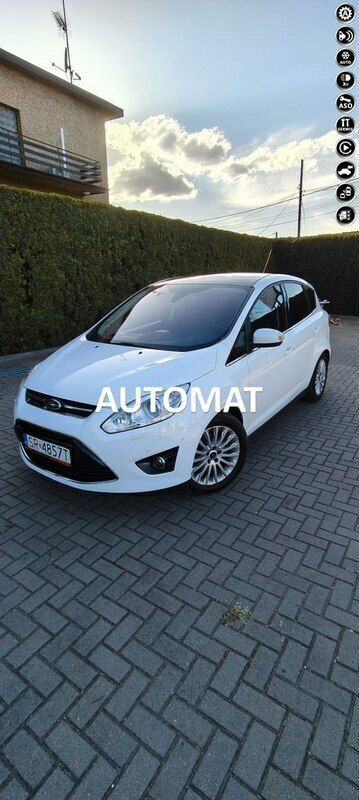 Biały Używany 2013 Ford C-MAX Minivan | 27 900 zł (Uczciwa cena) - Obraz 1/4