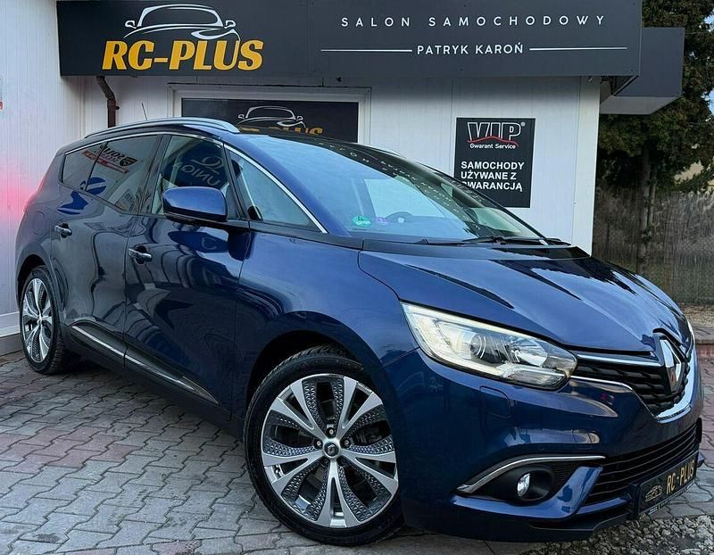 Niebieski ciemny (metalik) Używany 2017 Renault Grand Scénic IV Minivan | 53 900 zł (Dość drogi) - Obraz 1/4