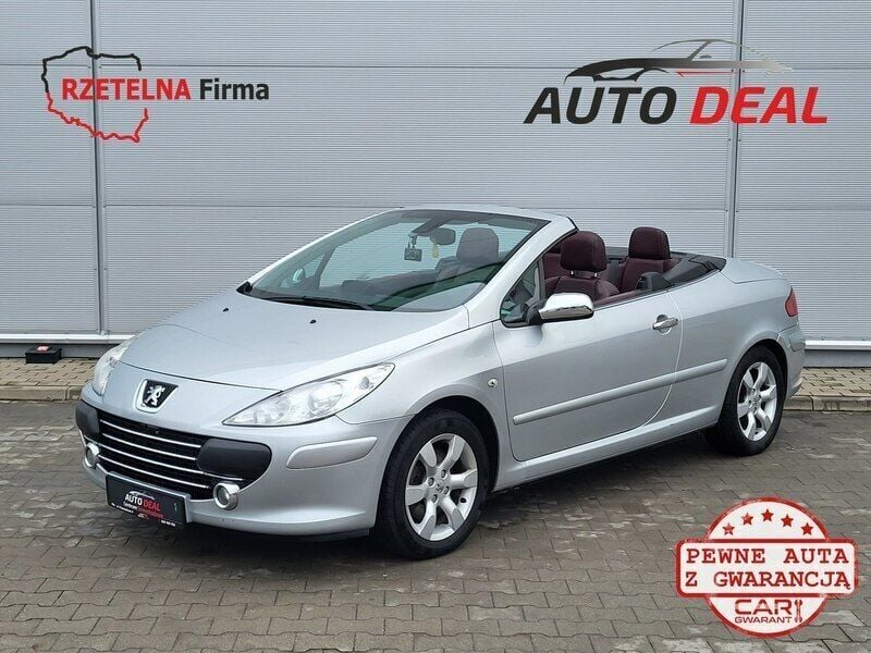 Srebrny (metalik) Używany 2006 Peugeot 307 CC Kabriolet | 14 700 zł - Obraz 1/4