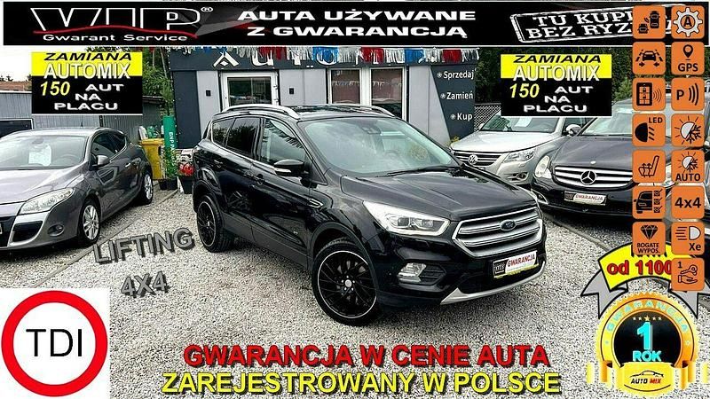 Czarny Używany 2017 Ford Kuga SUV | 64 900 zł (Drogi) - Obraz 1/3