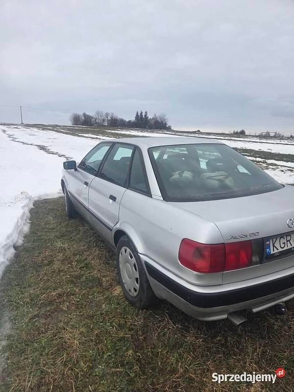 Srebrny Używany 1992 Audi 80 Sedan/Limuzyna | 3200 zł - Obraz 1/4