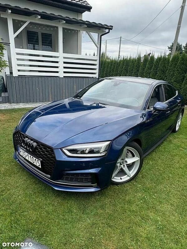 Niebieski Używany 2018 Audi A5 Sportback Design Sedan/Limuzyna | 94 000 zł (Uczciwa cena) - Obraz 1/4