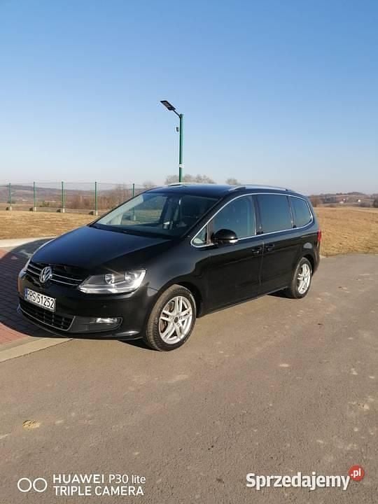 Czarny Używany 2012 VW Sharan Minivan | 37 900 zł (Dobra cena) - Obraz 1/4