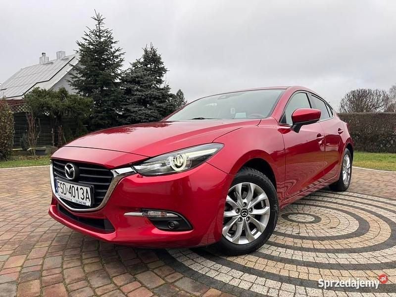 Czerwony Używany 2017 Mazda 3 Hatchback | 52 900 zł (Uczciwa cena) - Obraz 1/4
