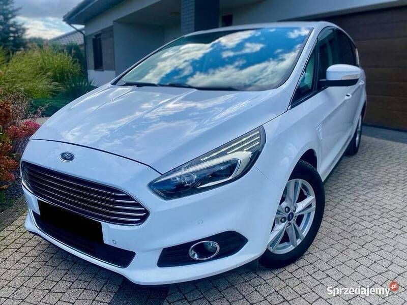 Biały Używany 2016 Ford S-MAX S Minivan | 62 900 zł (Drogi) - Obraz 1/4