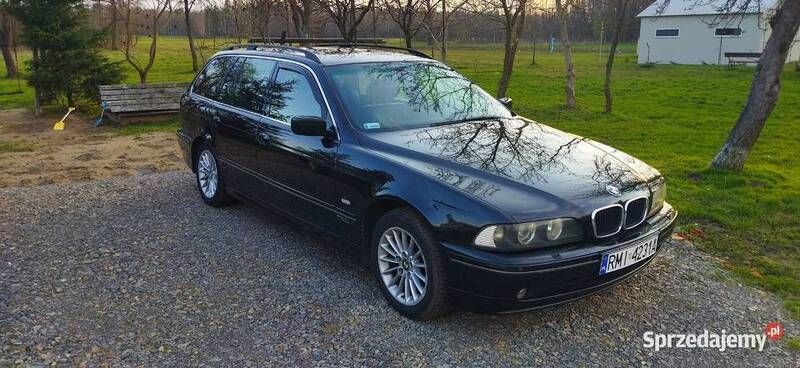 Czarny Używany 2002 BMW 520 Sedan/Limuzyna | 10 100 zł - Obraz 1/4