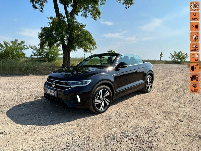 Czarny Używany 2022 VW T-Roc Cabriolet R Kabriolet | 139 900 zł - Obraz 1/4