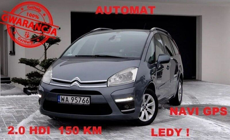 Czarny (metalik) Używany 2012 Citroën Grand C4 Picasso Minivan | 23 900 zł (Uczciwa cena) - Obraz 1/4