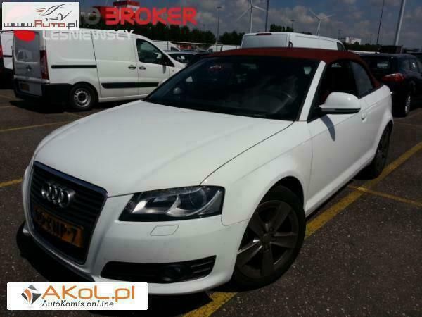 Biały Używany 2010 Audi A3 Cabriolet Kabriolet | 70 350 zł - Obraz 1/4