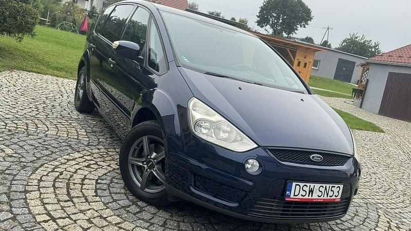 Niebieski ciemny (metalik) Używany 2006 Ford S-MAX S Minivan | 14 900 zł (Dobra cena) - Obraz 1/4