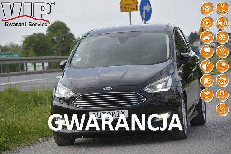 Czarny Używany 2017 Ford C-MAX Minivan | 44 900 zł (Drogi) - Obraz 1/4