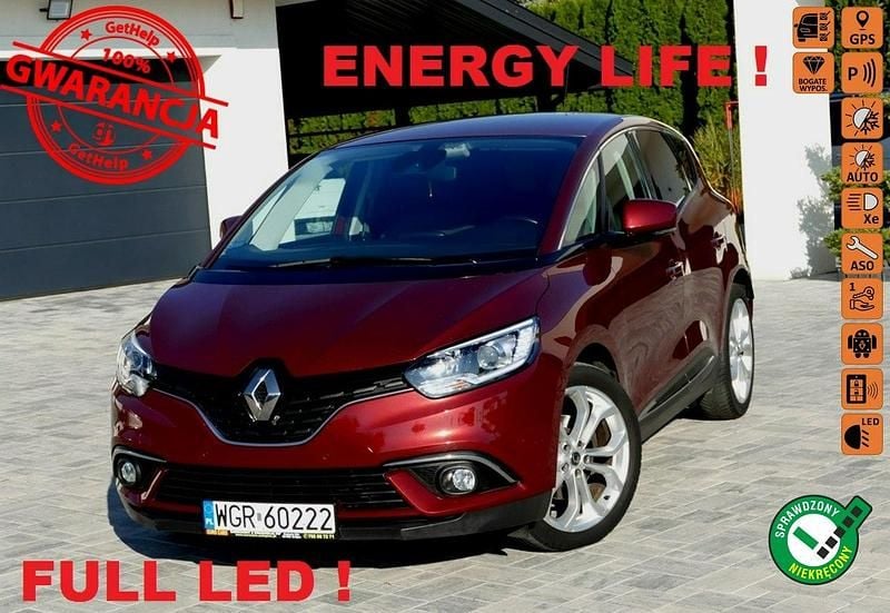 Czerwony ciemny (metalik, perła) Używany 2018 Renault Scénic IV Minivan | 41 500 zł (Uczciwa cena) - Obraz 1/4