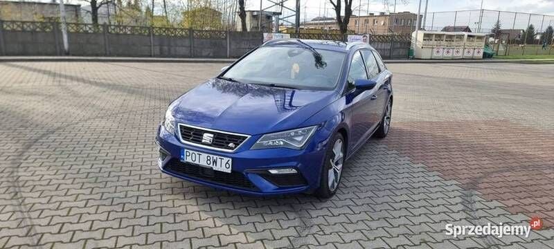 Niebieski Używany 2019 Seat Leon FR Kombi | 68 000 zł (Uczciwa cena) - Obraz 1/4