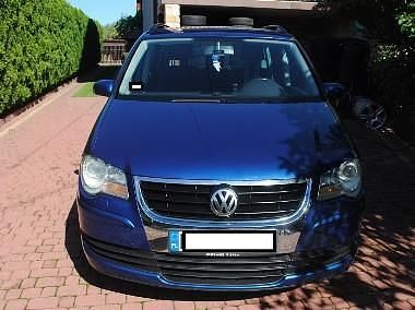 Niebieski Używany 2007 VW Touran Minivan | 15 900 zł (Dość drogi) - Obraz 1/4